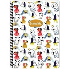 Keskin Color Animal Friends 80 Yaprak Spiralli Karton Kapak Kareli Defter 16X22.5 cm Beyaz 60GR Kağıt