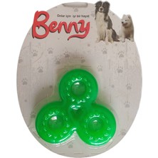 Colezium Benny Köpek Oyuncağı Üçlü Halka 9 x 9 cm Yeşil