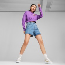 Puma Team Kadın Cropped Kapüşonlu Sweatshırt