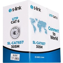 S-link SL-CAT657 305mt 23AWG Utp CAT6 Kablo