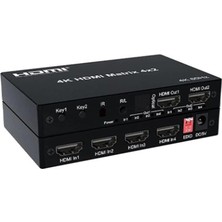 Nusrat Bilişim Nova HDMI 4×2 Matrix Switch 4K 60 Hz