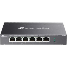 Omada Tp-Link DS106P 4 Port 10-100 Poe+ 2 Port 10-100 Mbps Uplink Switch Çelik Kasa Rack Mount
