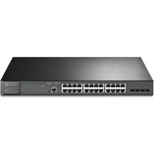 Omada Tp-Link TL-SG3428X 24 Port 10-100-1000 Mbps Switch 4 Port 10GE SFP L2 Çelik Kasa Rack Mount