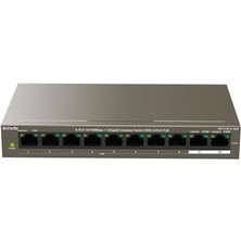 Tenda TEF1110P-8-102W 10 Port 8 Port Poe+ 10-100 + 2 Port 10-100-1000 Switch
