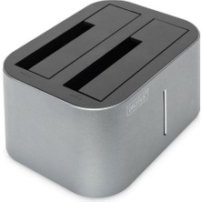 Digitus DA-71540-1 2.5"-3.5" USB 3.0 2-port'lu SATA HDD Docking Station, kopyalama özelliği