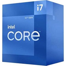 Intel Core i7 12700 2.10GHz 25MB Önbellek LGA1700 Soket UHD 770 Graphics 10nm Kutulu Box İşlemci