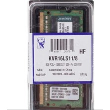 Kıngston 8Gb Ddr3L 1600Mhz Cl11 1.35V Kvr16Ls11-8WP  (Pc3-12800) Notebook Ram