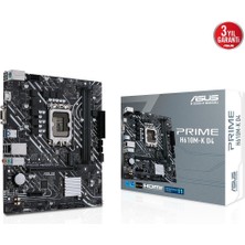 ASUS PRIME H610M-K D4 Intel H610 LGA1700 DDR4 3200 DP HDMI M2 USB3.2 mATX