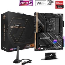 Asrock X670E Taıchı Wıfı-6e Ddr5 Hdmı-Dp Pcıe 5.0 Am5 Atx