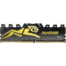 Apacer Panther Black-Gold 16GB (1x16GB) 3200Mhz CL16 DDR4 Gaming Soğutuculu Ram AH4U16G32C28Y7GAA-1