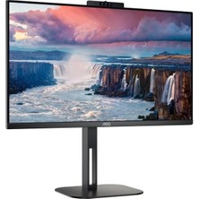 Aoc 23.8” IPS 24V5CW/BK 1ms 75HZ Hdm-Dp Web Kameralı Pıvot Monitör