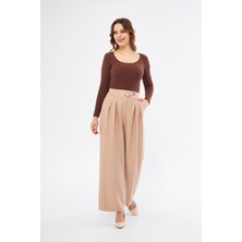 Bol Paça Yünefekt Pantolon
