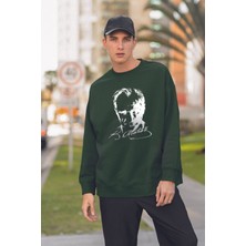 Myada Unisex Atatürk Baskılı Oversize Sweatshirt 10053