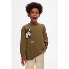 Nk Kids 47303 Erkek Çocuk Haki Sarmal Sweat