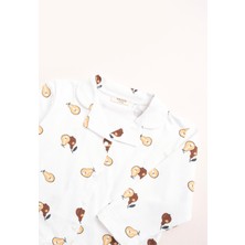Vauva Kız Erkek Çocuk Baskılı Uzun Kollu Pijama Takımı