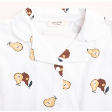 Vauva Kız Erkek Çocuk Baskılı Uzun Kollu Pijama Takımı