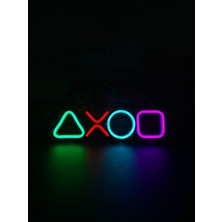 Neonite 'Oyun Konsolu' Işıklı Neon Led Dekoratif Duvar Yazısı Tabelası (32x10cm)