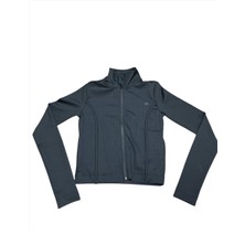 BENETTON-W23076  Benetton Sweatshirt Kadın Siyah Spor Çeket 17198-001