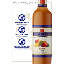 Simonelli Kahve ve Kokteyl Şurubu Mango Aromalı 700 ml + Pompa