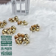 Yılbaşı Sofra Sunum Peçete Halkası Peçete Yüzüğü 6lı