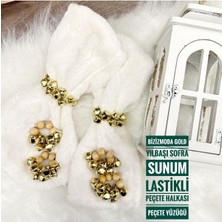 Yılbaşı Sofra Sunum Peçete Halkası Peçete Yüzüğü 6lı
