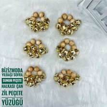 Yılbaşı Sofra Sunum Peçete Halkası Peçete Yüzüğü 6lı