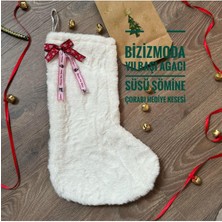 Yılbaşı Ağacı Çorabı Şömine Çorabı Yeniyıl Dekoratif Çorap Noel Çorabı