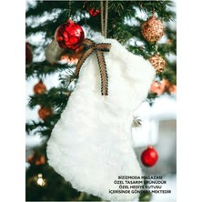 Yeni Yıl Yılbaşı Çorabı Şömine Çorabı Hediye Kesesi Noel Çorabı Yılbaşı Süsü