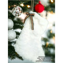 Yeni Yıl Yılbaşı Çorabı Şömine Çorabı Hediye Kesesi Noel Çorabı Yılbaşı Süsü