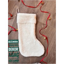 Yılbaşı Hediye Çorabı Noel Çorabı Hediye Kesesi Yeni Yıl Şömine Çorabı