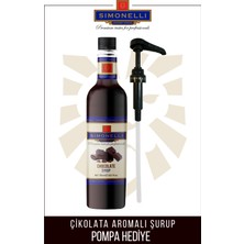 Simonelli Kahve ve Kokteyl Şurubu Çikolata Aromalı 700 ml + Pompa