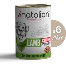 Anatolian Premium Adult Lamb Kuzulu Parça Etli Yetişkin Köpek Konservesi 400 gr x 6 Adet