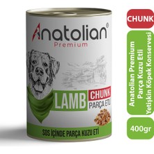 Anatolian Premium Adult Lamb Kuzulu Parça Etli Yetişkin Köpek Konservesi 400 gr x 6 Adet