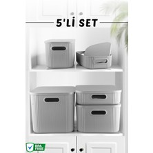 Nandy Home 5'Li Set Çok Amaçlı Dekoratif Düzenleyici Depolama Kutusu