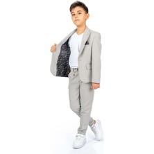 Mnk Baby & Kids Spor Çocuk Ceket, Tişört , Jogger Pantolonlu Takım MNK5682