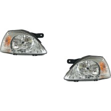 Ns Nilser Auto Parts Kia Rio Sağ Sol Far Lambası Beyaz 2003-2005