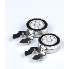 Esgue Gümüş Renk Inci Taşlı Gömlek Düğmesine Geçme Klipsli Kol Düğmesi