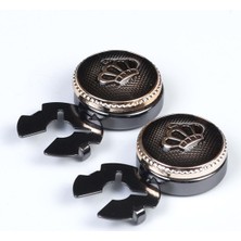 Esgue Siyah Renk Kral Tacı Gömlek Düğmesine Geçme Klipsli Kol Düğmesi