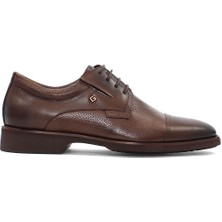 Celal Gültekin Erkek Kahverengi Bağcıklı Deri Klasik Ayakkabı