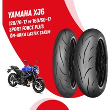 Mitas Yamaha Xj6 Mitas Sport Force + Lastik Takımı 120/70-17 + 160/60-17