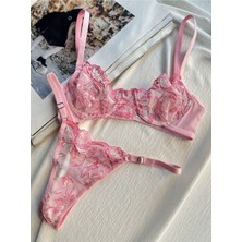 La Madame Adele Pink Bralet Takımı