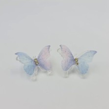 SE Jewellery Kelebek Renkli Şık Küpe