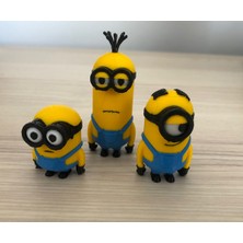 Minions Bob, Kevin, Stuart 3'lu Set Mini Oyuncak