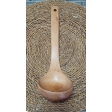 Bambu Doğal Ahşap Kepçe 27CM Çorba Yemek Kepçesi