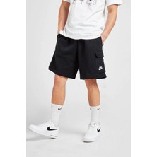 Nike Sportswear Club Men's Cargo Shorts Erkek Pamuklu Kargo Şort Siyah