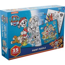 Paw Patrol Boyamalı Puzzle Etkinlik