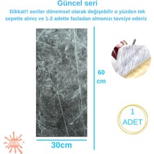 Renkli Duvarlar BS1762 Kendinden Yapışkanlı 1ADET 30X60CM Mermer Desenli Esnek Karavan Banyo Wc Duvar Kaplama Paneli