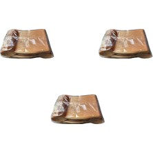 Omeyva Plastik Şeffaf Altın Sarı Gold Sup Kaşık - Tatlı Dondurma Kaşığı - 12.5  cm . - 50 Adetlik 3 Paket