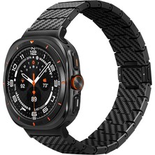 Pitaka Modern Serisi Karbon Fiber Galaxy Watch Ultra 47MM Kordon Black-Grey Twill