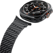 Pitaka Modern Serisi Karbon Fiber Galaxy Watch Ultra 47MM Kordon Black-Grey Twill